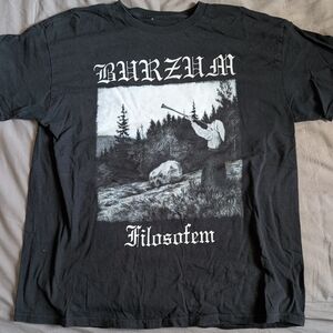 Official Burzum Double Sided Filosofem Album Promo Shirt